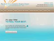 Tablet Screenshot of bayarealasersurgerycenter.com